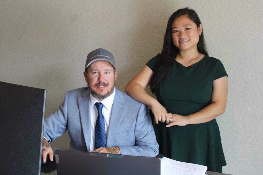 Chad Payne (owner) and Thao Ha (director of operations) of Sawtooth Network Solutions